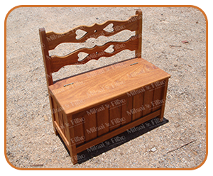 Banco baú, caixa de lenha, banco de madeira