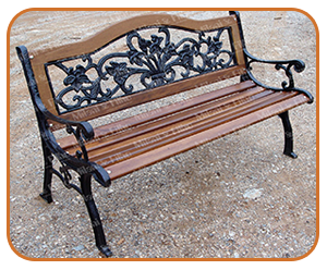 Banco de praça, banco de jardim, banco de madeira