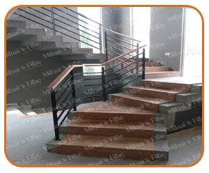 Escada de madeira, escada de madeira residencial