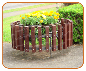 Floreira, floreira de madeira, floreira de praça, floreira de jardim