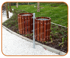 Lixeira, lixeira de madeira, lixeira de rua, lixeira de praça, lixeira para shopping, lixeira externa