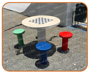 Mesa de concreto, conjunto mesa de concreto