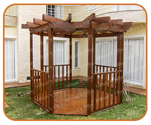 Pérgola, pergolado, pérgola de madeira