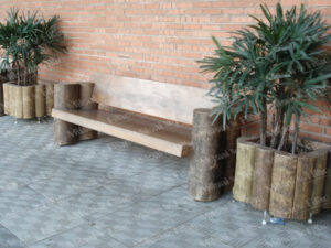 banco de madeira, banco de jardim, banco rústico