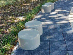 Banco de concreto circular