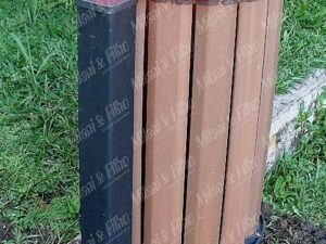 Lixeira Ecológica Madeira Plástica